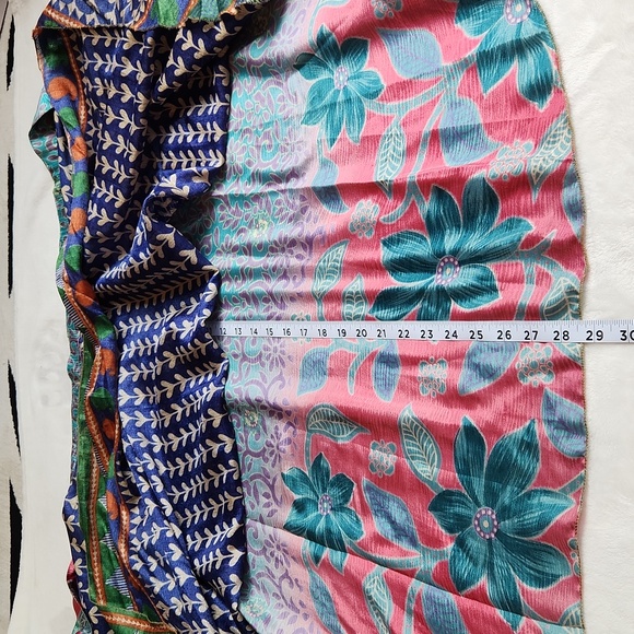 Women's Bright Summer Floral Beach Vacation, Maxi, Skirt Wrap *Only* - Picture 6 of 12